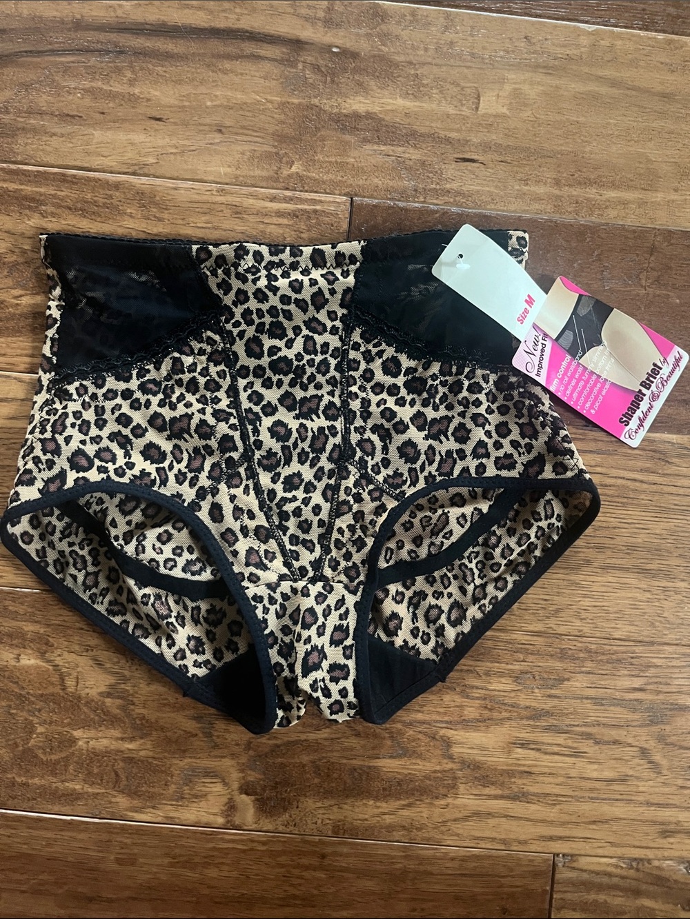 Leopard Print Shaper Brief Size M